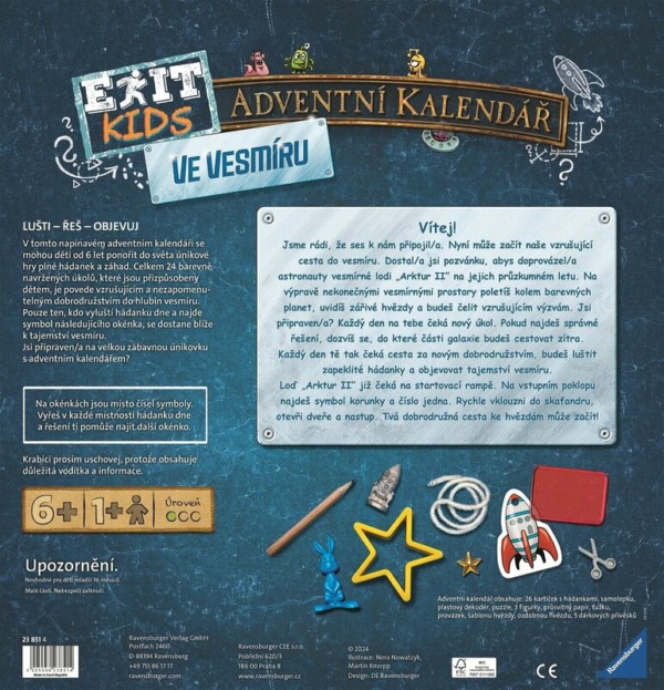 Exit Kids: Adventný kalendár - Ve vesmíru